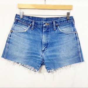 Vintage Wrangler High Waisted Cutoff Denim Shorts